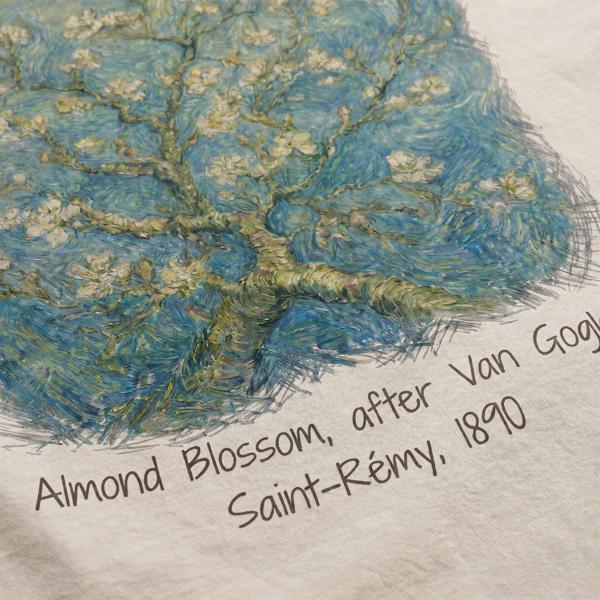 Studies in Bloom: Almond Blossom (004) | Unisex Heavyweight T-Shirt