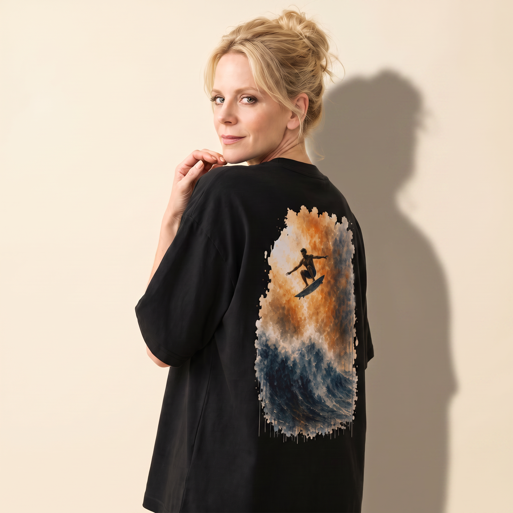 The Edge Collection: Finding Flow (003) | Unisex  Heavyweight T-Shirt