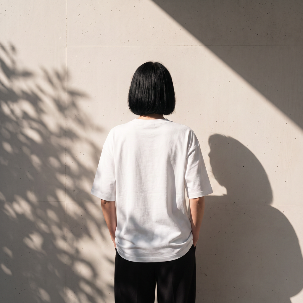 The Burden of Dreams: The Weight of Becoming | White Oversized Boxy T-Shirt