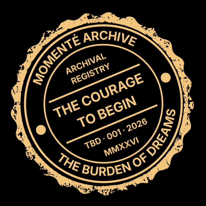 The Burden of Dreams: The Courage to Begin | Black Oversized Boxy T-Shirt