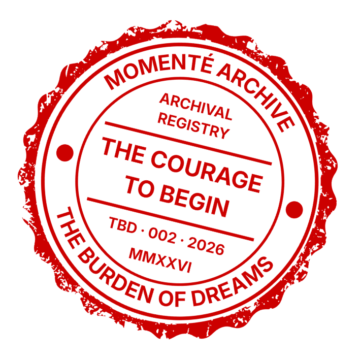 The Burden of Dreams: The Courage to Begin | White Oversized Boxy T-Shirt