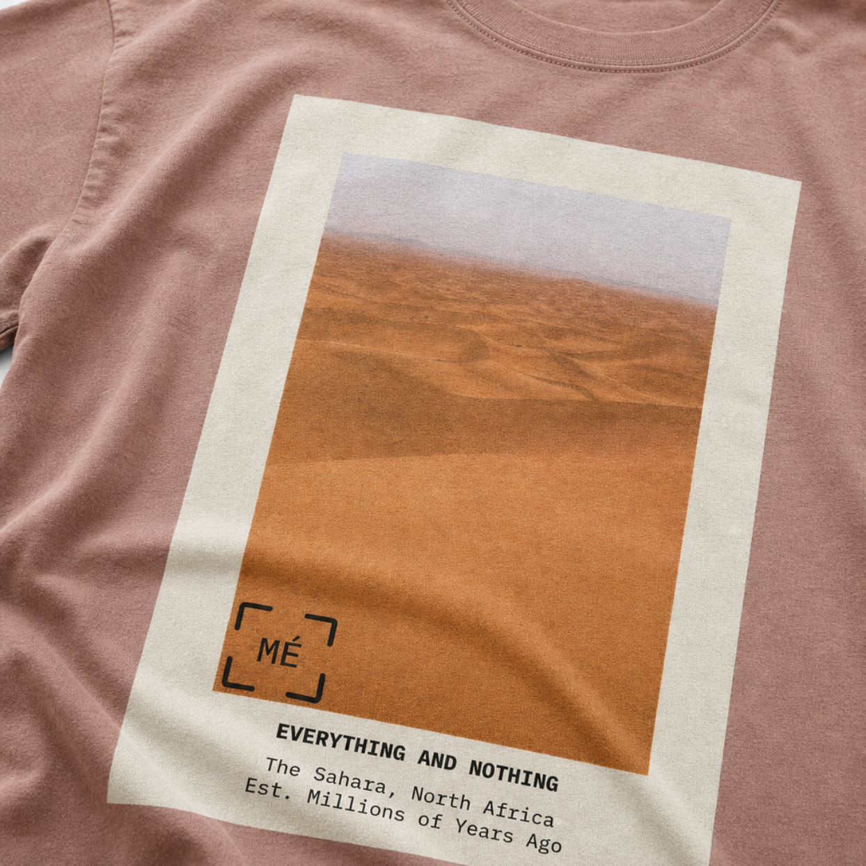 The Sahara Collection: Faded Pink Unisex Oversized Heavyweight T-Shirt
