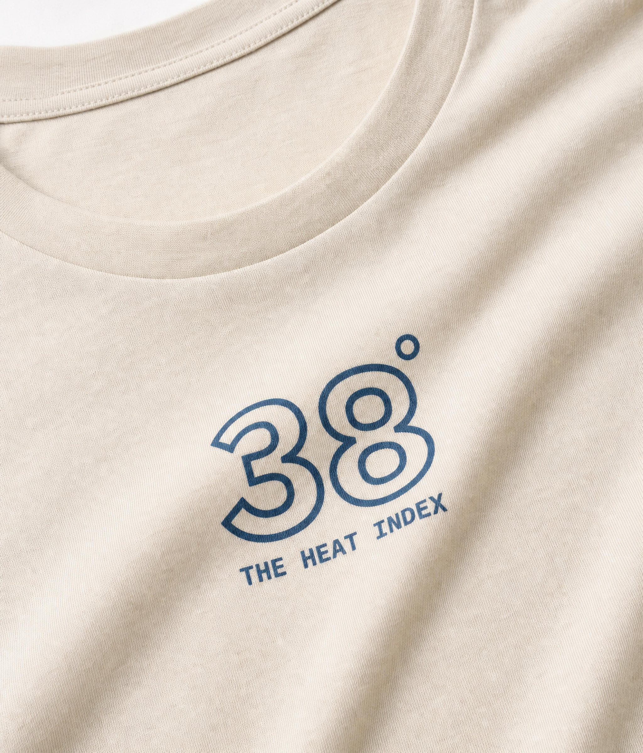 38° Collection: Cream Women Oversized Lightweight T-Shirt