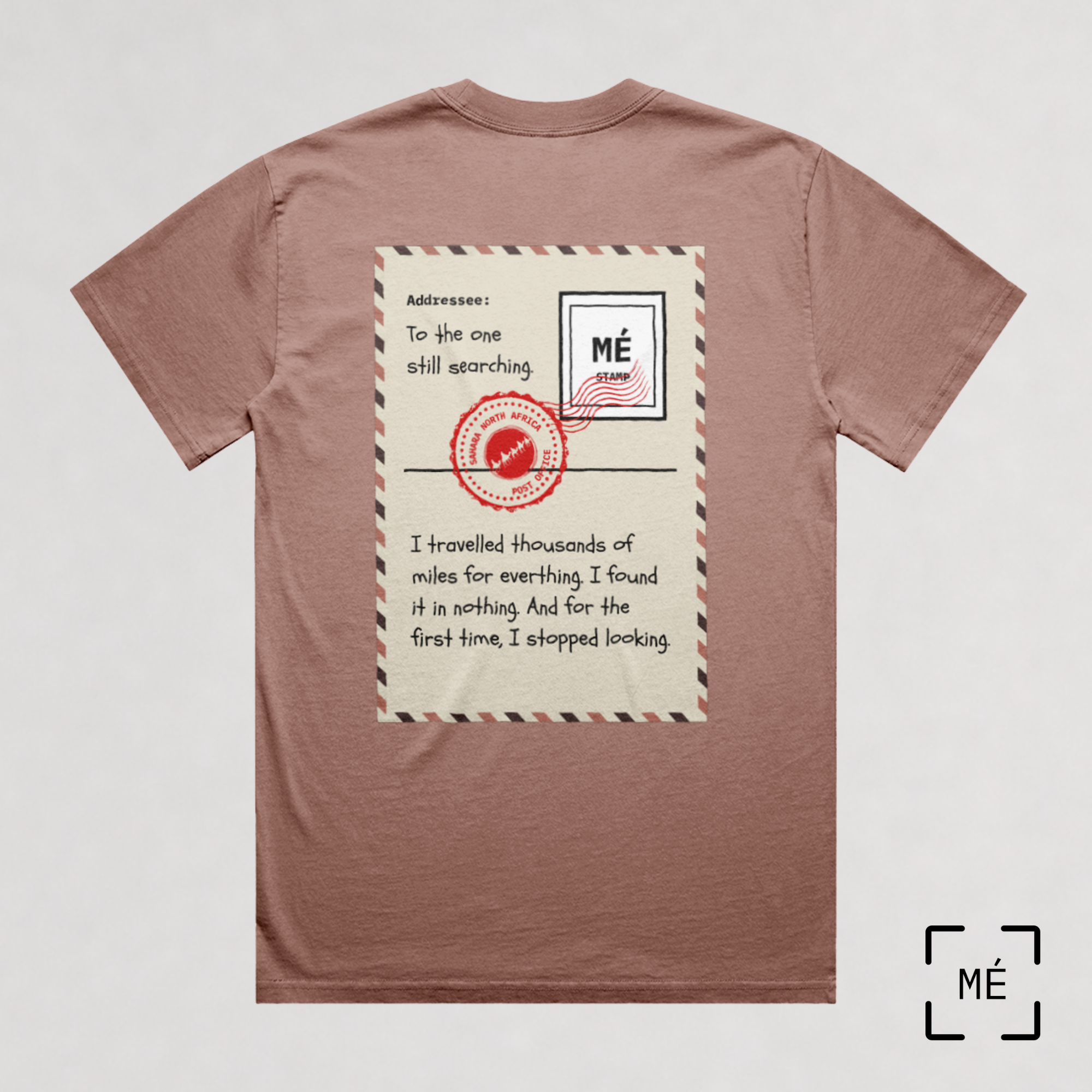 The Sahara Collection: Faded Pink Unisex Oversized Heavyweight T-Shirt