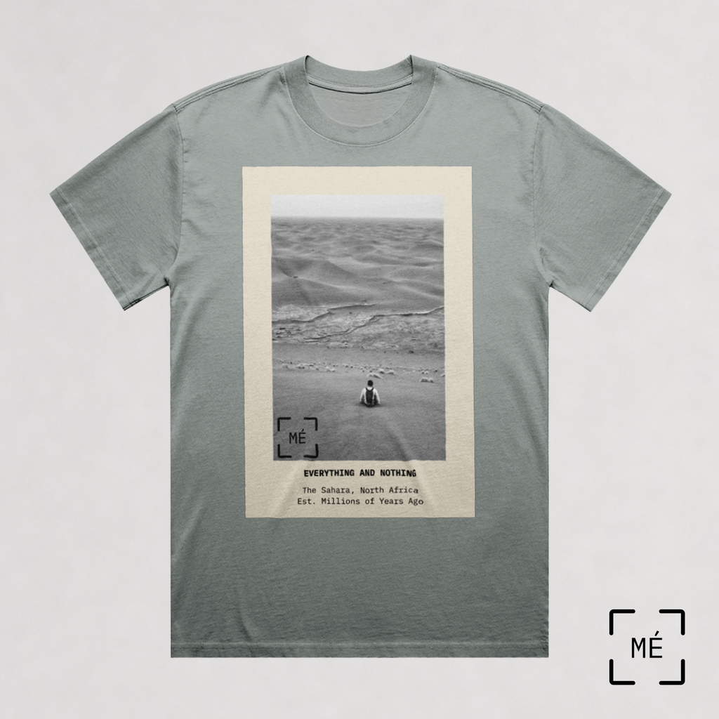 The Sahara Collection: Faded Storm Unisex Oversized Heavyweight T-Shirt