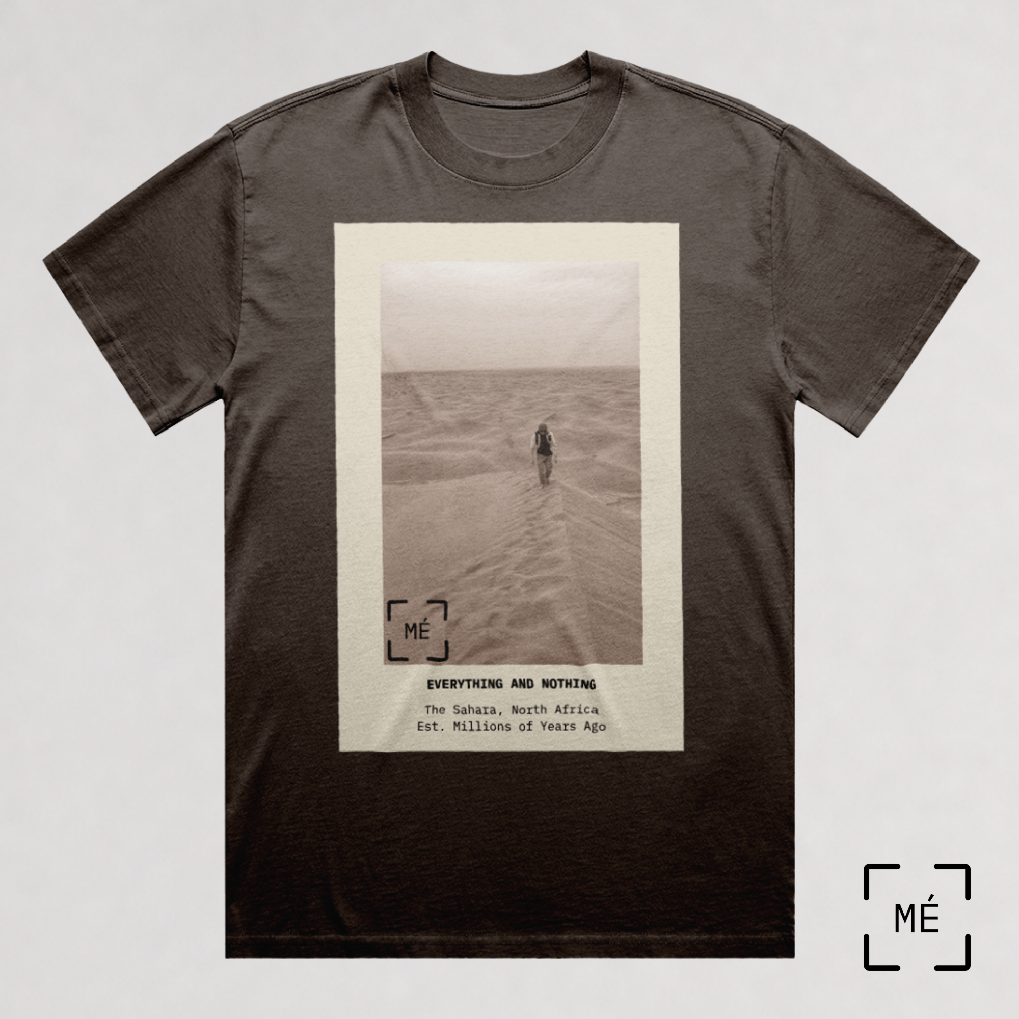 The Sahara Collection: Faded Brown Unisex Oversized Heavyweight T-Shirt