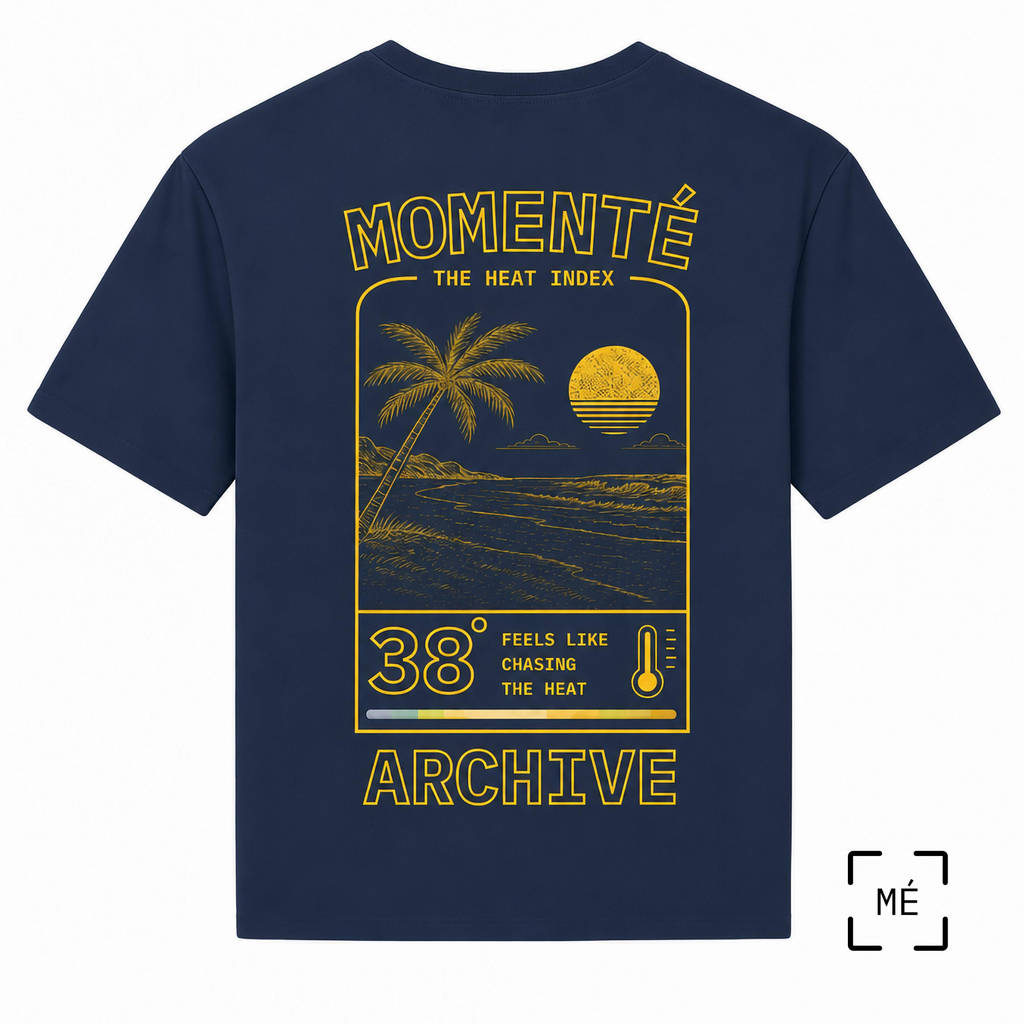 38° Collection: French Navy Unisex Oversized Lightweight T-Shirt
