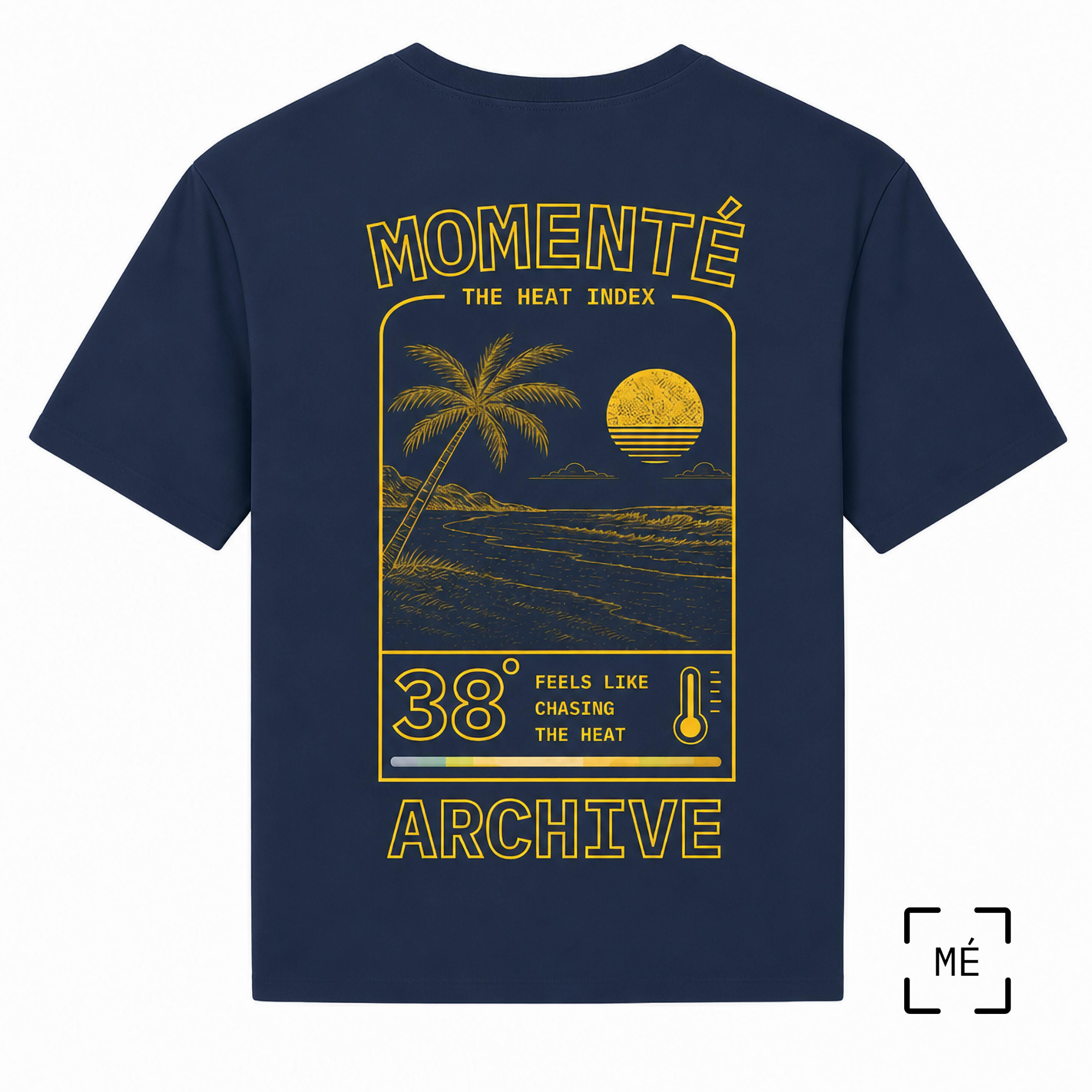 38° Collection: French Navy Unisex Oversized Lightweight T-Shirt