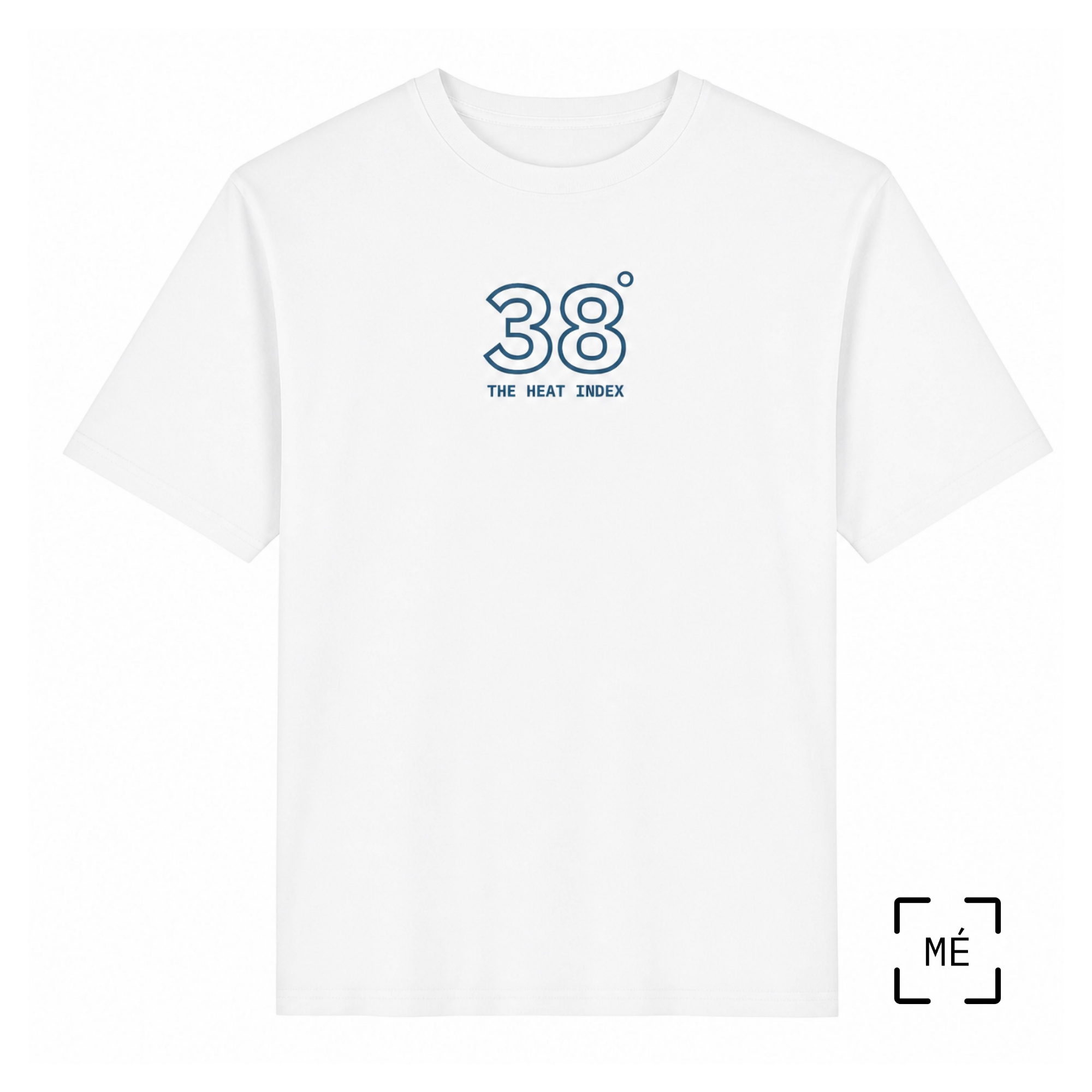 38° Collection: White Unisex Oversized Lightweight T-Shirt