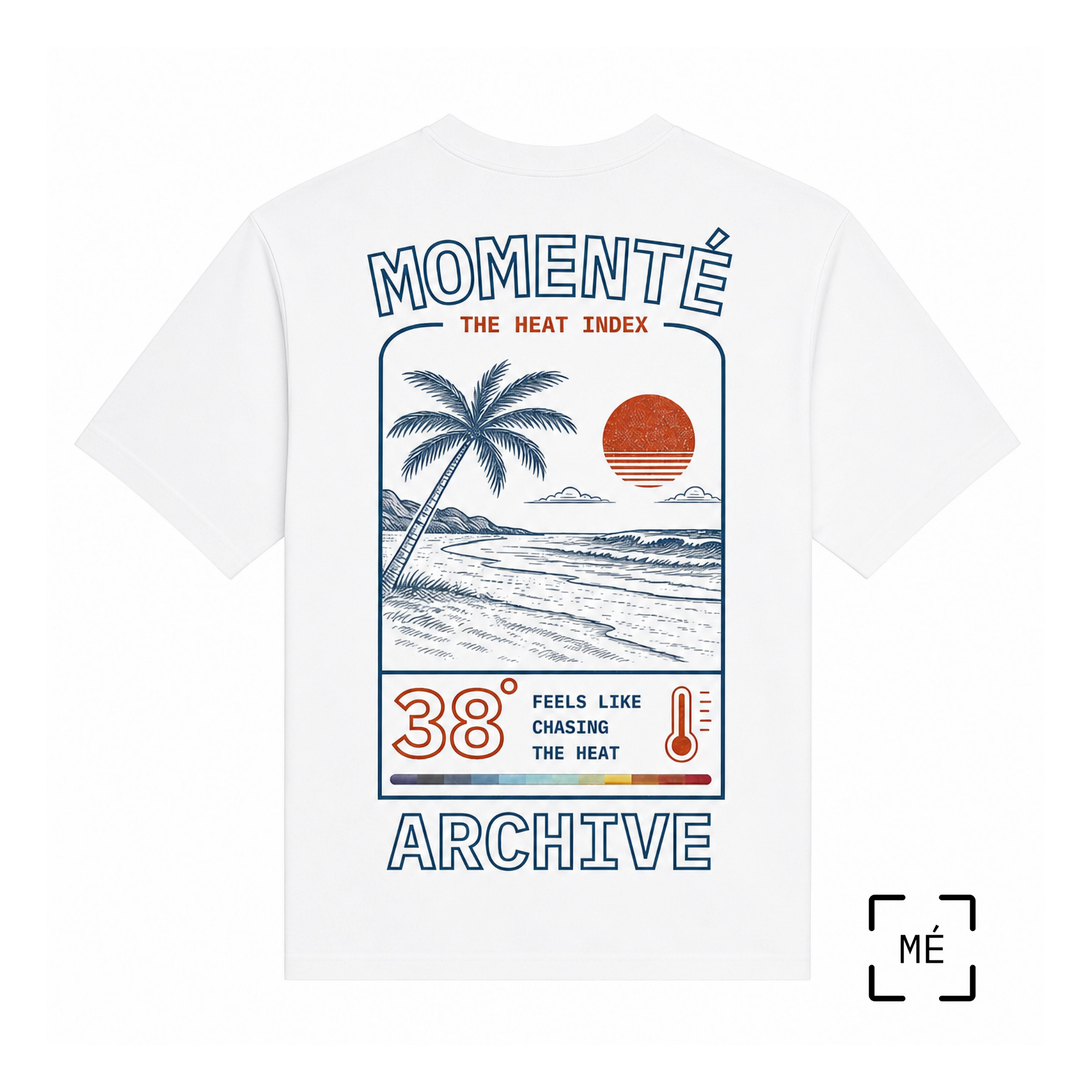 38° Collection: White Unisex Oversized Lightweight T-Shirt