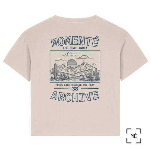 38° Collection: Cream Women Oversized Lightweight T-Shirt